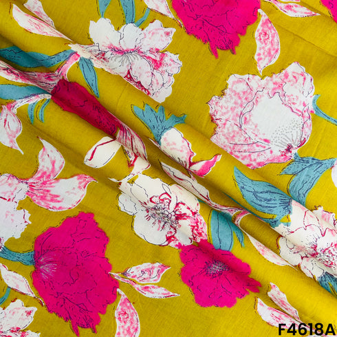 Printed Cambric Cotton Fabric- F4618